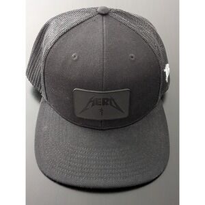 Branded Bills Snapback Hat Golf Trucker "HERO" FIRST RESPONDER LOGO Black OSFM